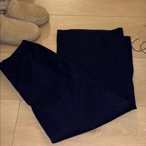 Spanx Wide Leg Navy Sexy Wear Pants